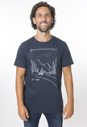 Zerum Herren T-Shirt "Berge" - navy