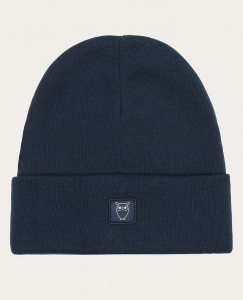 Knitted Rib Beanie - night sky