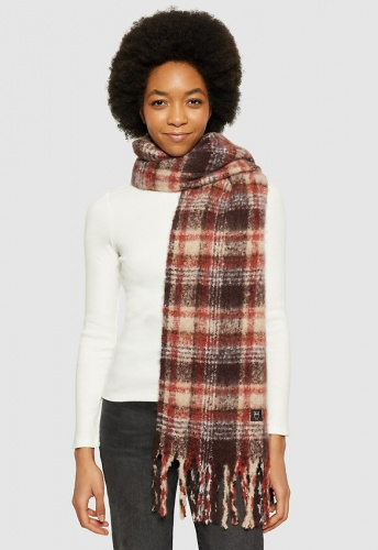 Checked Scarf - brown check