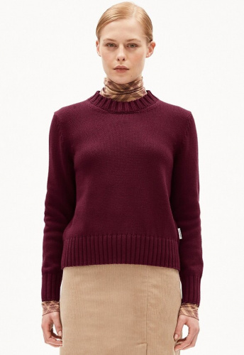 Strickpullover "Amaliaas Eren Cotton" - cranberry