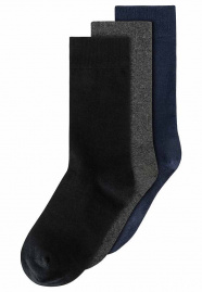 Socken 3er Pack Basic - schwarz/anthrazit/navy Socken 3er Pack Basic - schwarz/anthrazit/navy