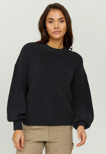 Strickpullover "Valma" - schwarz