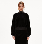 Nicki-Sweatshirt "Ledianaa" - schwarz