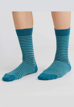 Strümpfe - petrol/frostgrün