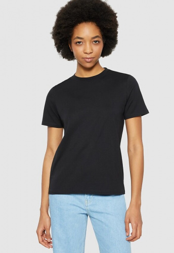 Basic T-Shirt aus Pima-Baumwolle - schwarz