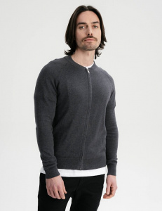 Knit Jacket "Shamial" - anthra melange