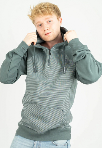 Hoodie "AX-1" - stormy striped/stormy weather