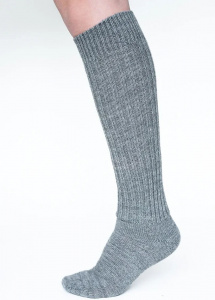 Wool Knee Socks - grey
