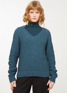Pullover "Borage" - deep lake blue