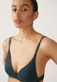 Triangle Bralette aus Modal "Osilaa" - teal stone Triangle Bralette aus Modal "Osilaa" - teal stone