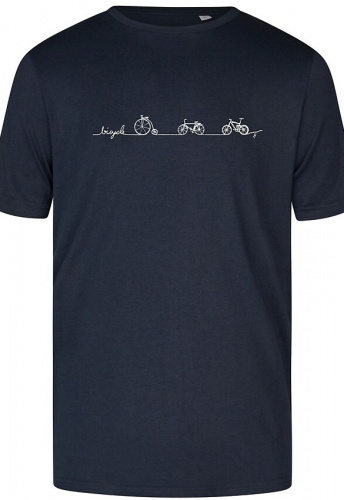 T-Shirt "Bicycle Line" - nachtblau