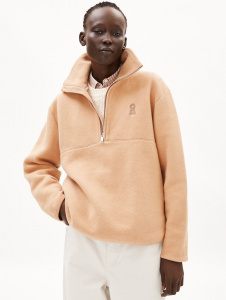 Fleece-Sweatshirt "Haarleenaa" - beige blond