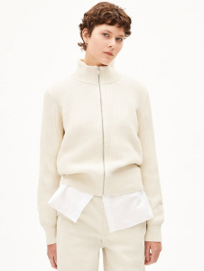 Knit Jacket "Rebecca Vanise" - oatmilk/light oatmilk