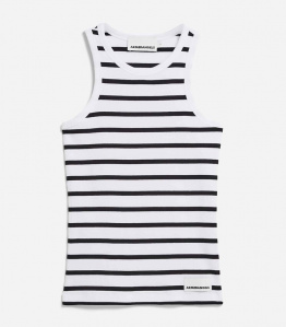 Ripp-Top "Kanitaa Stripes" - white/böack