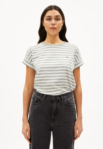T-Shirt "Idaara Stripes" - white/seagreen