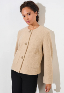 Jacke "Joutel" (Wolle) - limestone