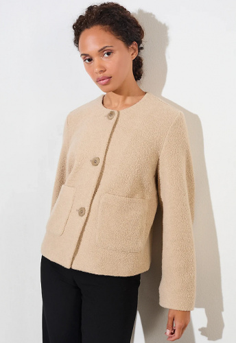 Jacket "Joutel" (wool) - limestone