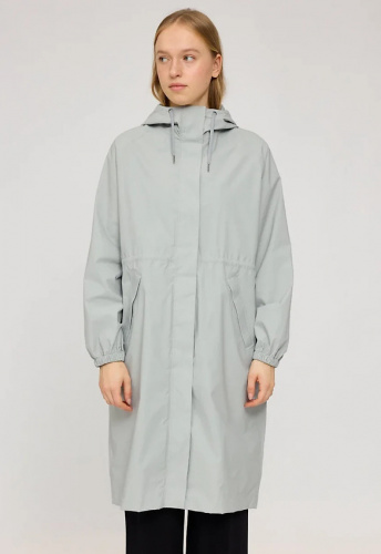 Oversized Rain Coat - aqua grey