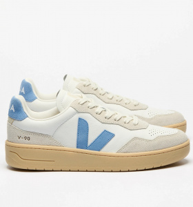 Veja "V-90 O.T. Leather" - white aqua natural