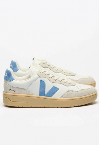 Veja "V-90 O.T. Leather" - white aqua natural