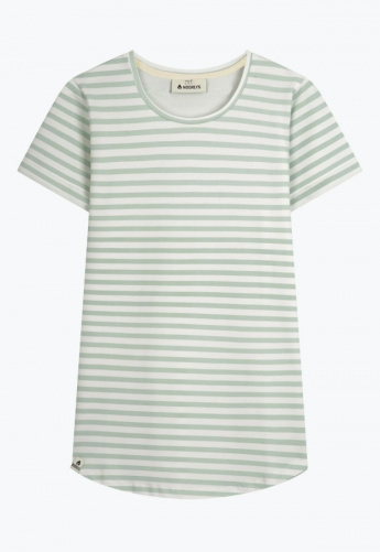 T-Shirt "Schier" - green striped