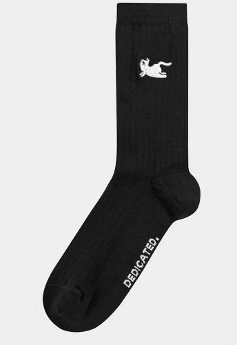 Rib Socks "Knivsta Cobra Pose" - black