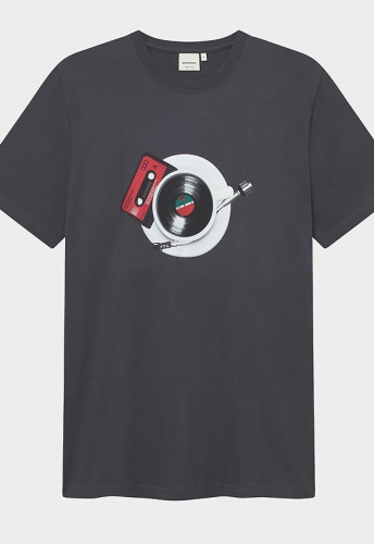 T-Shirt "Stockholm Morning Music" - charcoal