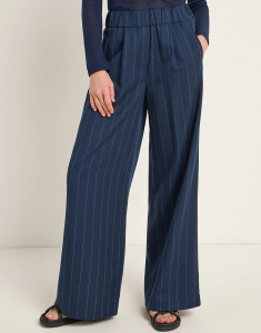 Lanius "Pants With Pinstripes" - midnight/off white