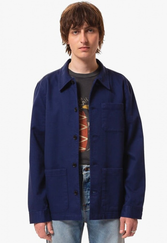 Nudie Jacket "Barney Worker" - mid blue