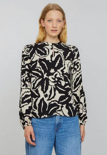 Bluse "Carambola Botanical" - black
