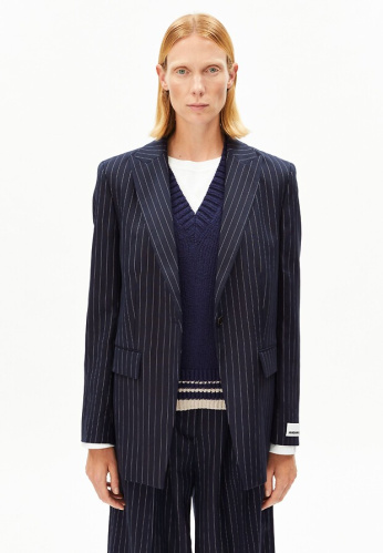 Blazer "Mikulaa Pinstripe" - night sky/white