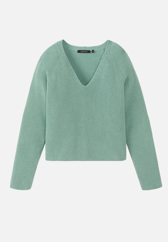 Knit Sweater "Aragula" - sage green