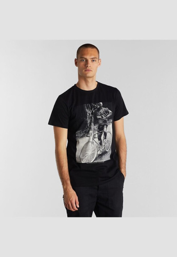 T-Shirt "Stockholm Beer Biker" - black