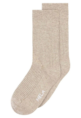 Gerippte Socken 2er Pack - birke melange