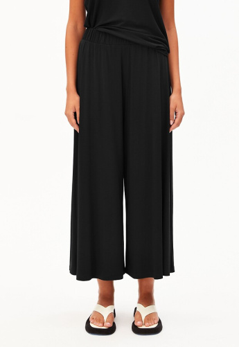 Cropped Jersey Pant - black