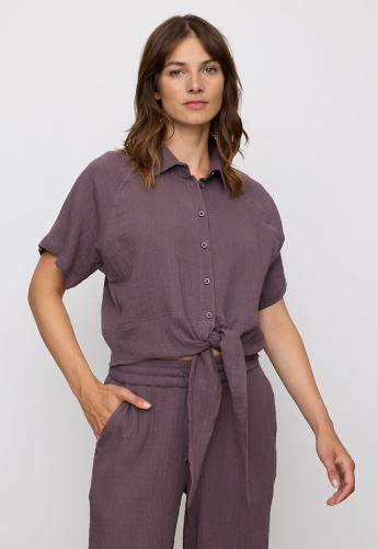 Bluse "Tulip" - mystic grape
