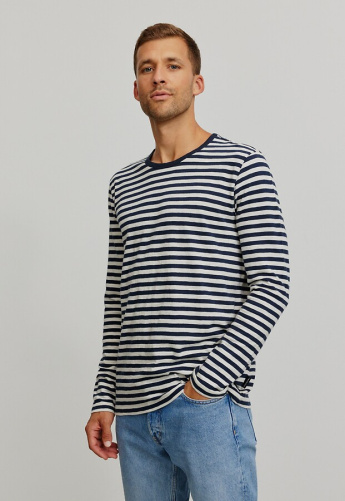 Longsleeve "Maca Stripes" - dark navy