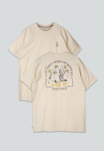 T-Shirt "Seagull Squad Back" - rainy day