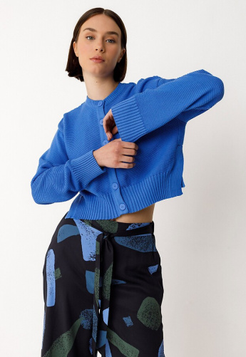 Strick-Cardigan "Belene" - blau