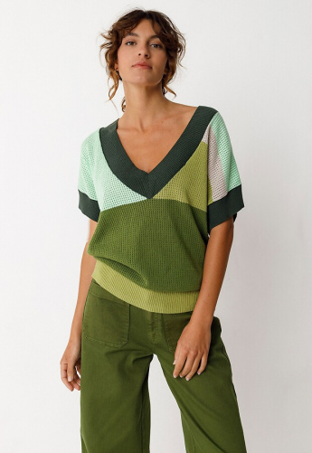 Strickpullover "Gaxe" - dunkelgrün