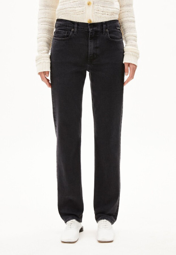 Straight Jeans "Carenaa" - ebony