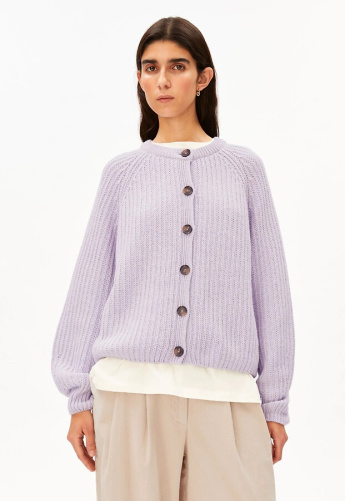 Wollstrick-Cardigan - moonlit lilac