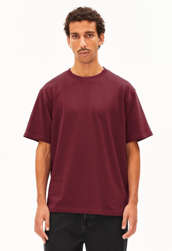 Heavyweight T-Shirt "Maarkos" - velvet red