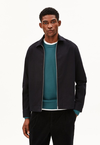 Strukturierte Jacke - schwarz