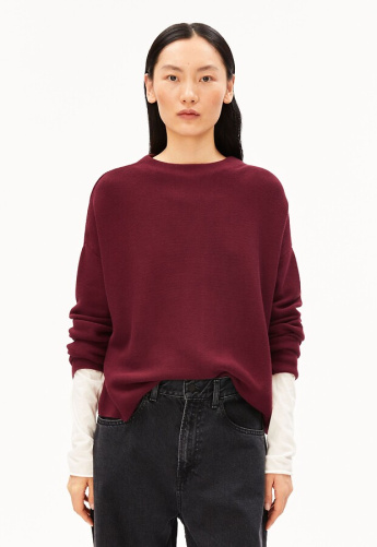 Strickpullover "Merinaa Links Links" - velvet red