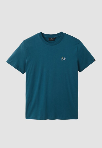 T-Shirt "Agave Bike" - deep teal