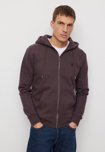 Sweatjacke "Birch" - dark grape