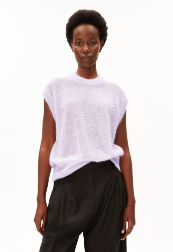 Mohair Strickpullunder - moonlit lilac