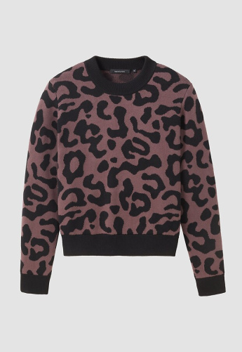 Strickpullover "Pistia Leo" - dark grape