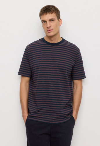 T-Shirt "Delonix Stripes" - dark grape